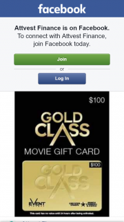 Attvest Finance – Win $100 Gold Class Gift Card (prize valued at $100)
