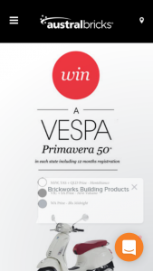 Austral bricks – Win a Vespa Primavera 50