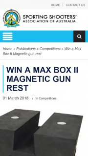 Australian Hunter – Win a Max Box Ii Magnetic Gun Rest (prize valued at $79)