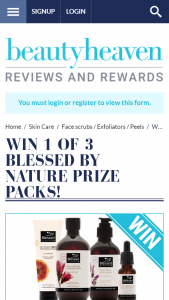 Beauty Heaven – Win 1 of 3 Blessed By Nature Prize Packs