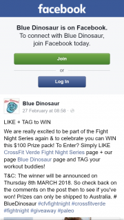 Blue Dinosaur – Win this $100 Prize Pack (prize valued at $100)