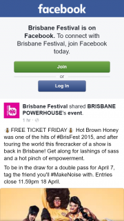 Brisbane Festival – Win a Double Pass to See Hot Brown Honey