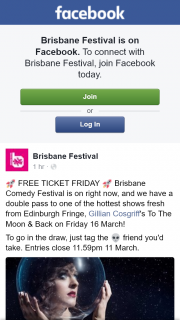 Brisbane Festival – Win Tickets to See Gillian Cosgriff Brisbane Comedy Festival