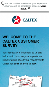 Caltex Customer Survey – Win a $1000 Starcash Gift Card (prize valued at $1,000)