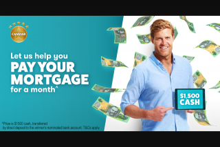 Canstar – Win $1500 Cash^ Enter Below (prize valued at $1,500)