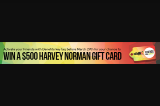 Chilli 90.1FM – Win a $500 Harvey Norman Gift Card (prize valued at $500)