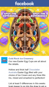 Cold Rock ice creamery – Win a $200 Cold Rock Gift Card