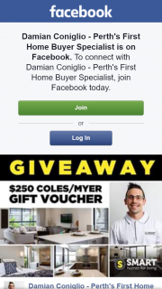 Damian Coniglio – Win $250 Coles/myer Gift Voucher (prize valued at $250)