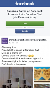 Dannikas Cart – Win a $50 Store Credit
