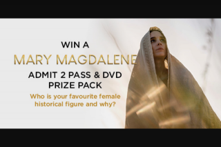 Dendy – Win a Mary Magdalene Prize Pack
