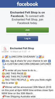 Enchanted Felt Shop – Win a Custom Unicorn Dreamcatcher