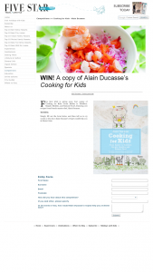Five Star Kids – Win a Copy of Cooking With Kids