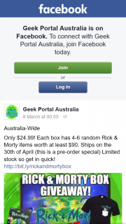 Geek Portal – Win Rick & Morty Box for You and a Friend