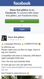 Glass that Glitters – Win this Set