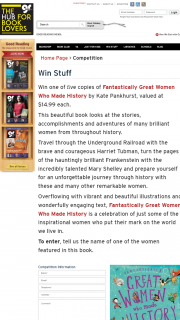 Good Reading Magazine – Win One of &#64257ve Copies of Fantastically Great Women Who Made History By Kate Pankhurst (prize valued at $14.99)
