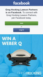 Greg Hocking Lawson Partners – Win a Weber Q