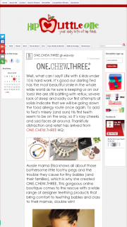 Hip Little One – Win a Onechewthree Silicone Necklace and Teether Pack of Your Choice (subject to Availability)