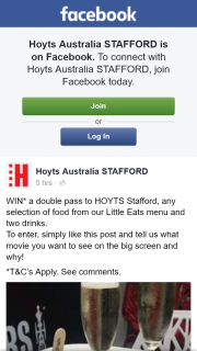 Hoyts Cinemas Stafford – Win a Double Pass & Any Selection of Food From Litle Eats Menu