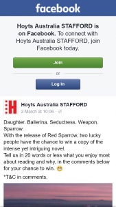 Hoyts Stafford – Win a Copy of The Intense Yet Intriguing Novel