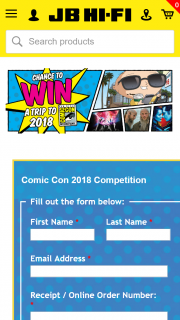 JB Hi-Fi – Century Fox – Win a Trip to San Diego Comic Con 2018 (prize valued at $13,259)
