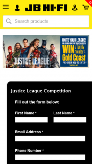 JB Hi-Fi Pre-order Justice League & – Win a Family Holiday to The Gold Coast