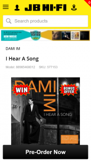 JB HiFi – Win 2 Tickets Plus a Meet & Greet With Dami Im at One of Her Shows (airfare and Accommodation Included