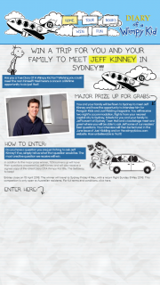 Just Kidding – Win a Trip for You and Your Family to Meet Jeff Kinney In Sydney