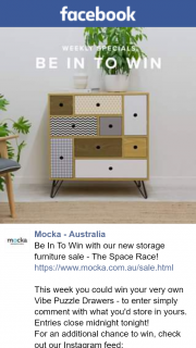 Mocka Australia – Win Your Very Own Vibe Puzzle Drawers