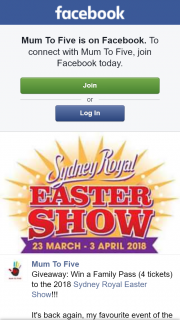 Mum to Five – Win a Family Pass (4 Tickets) to The 2018 Sydney Royal Easter Show