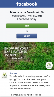 Munns – Win Your Choice of Munns Lawn Seed & Munns Superstart Lawn Starter Fertiliser
