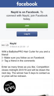 Nayld – Win a Babylisspro Hair Curler for You and a Friend
