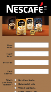 Nestle Australia – Win One of Twenty Nescafe Frothy Favourite Packs (prize valued at $129)