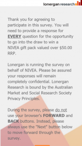 Nivea – Win a Nivea Gift Pack Valued Over $50.00