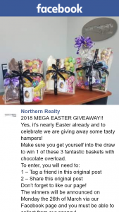 Northern Realty – Win 1 of These 3 Fantastic Baskets With Chocolate Overload