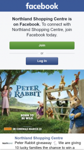 Northland Shopping Centre – Win a Family Pass (admits X 4) to See The Latest Peter Rabbit Movie