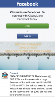 Okanui – Win $200 Voucher
