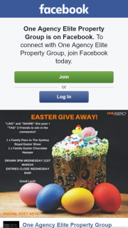 One Agency Elite Property Group – Win Family Ticket to Easter Show & Easter Chocolate Hamper