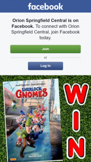 Orion Springfield Central – Win One of Five Sherlock Gnomes Family Passes