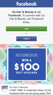 Oz Hair & Beauty – Win One of Ten $100 Vouchers (prize valued at $1,000)
