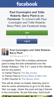 Paul Cunnington and Tullie Roberts Barry Plant – Win a Holiday Adventure Pack to Keep The Kids Entertained Over The Easter Holidays