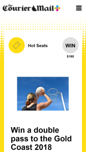 Plusrewards – Win a Double Pass to The Gold Coast 2018 Commonwealth Games NeTBall Preliminary on April 9. (prize valued at $160)