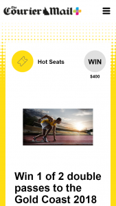 Plusrewards – Win One of Two Double Passes to The Gold Coast 2018 Commonwealth Games Athletics Super Final on April 14. (prize valued at $800)