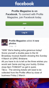 Profile – Win a Double Pass to See Aladdin