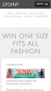 Profile – Win One Size Fits All Fashion