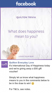 Quilton Everyday Love – Win a $50 Coles Gift Voucher