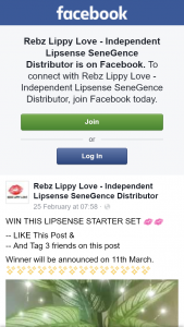 Rebz Lippy Love – Win this Lipsense Starter Set