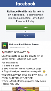 Reliance Real Estate Tarneit – Win an Easter Hamper Valued at Over $200