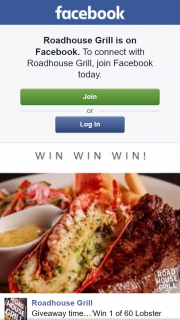 Roadhouse Grill – Win One for & Comment The Name of Your Local Rhg to Enter