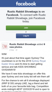 Rustic Rabbit – Win Them All (prize valued at $135)