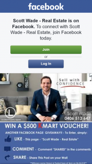 Scott Wade Real Estate – Win Kmart Voucher (prize valued at $500)
